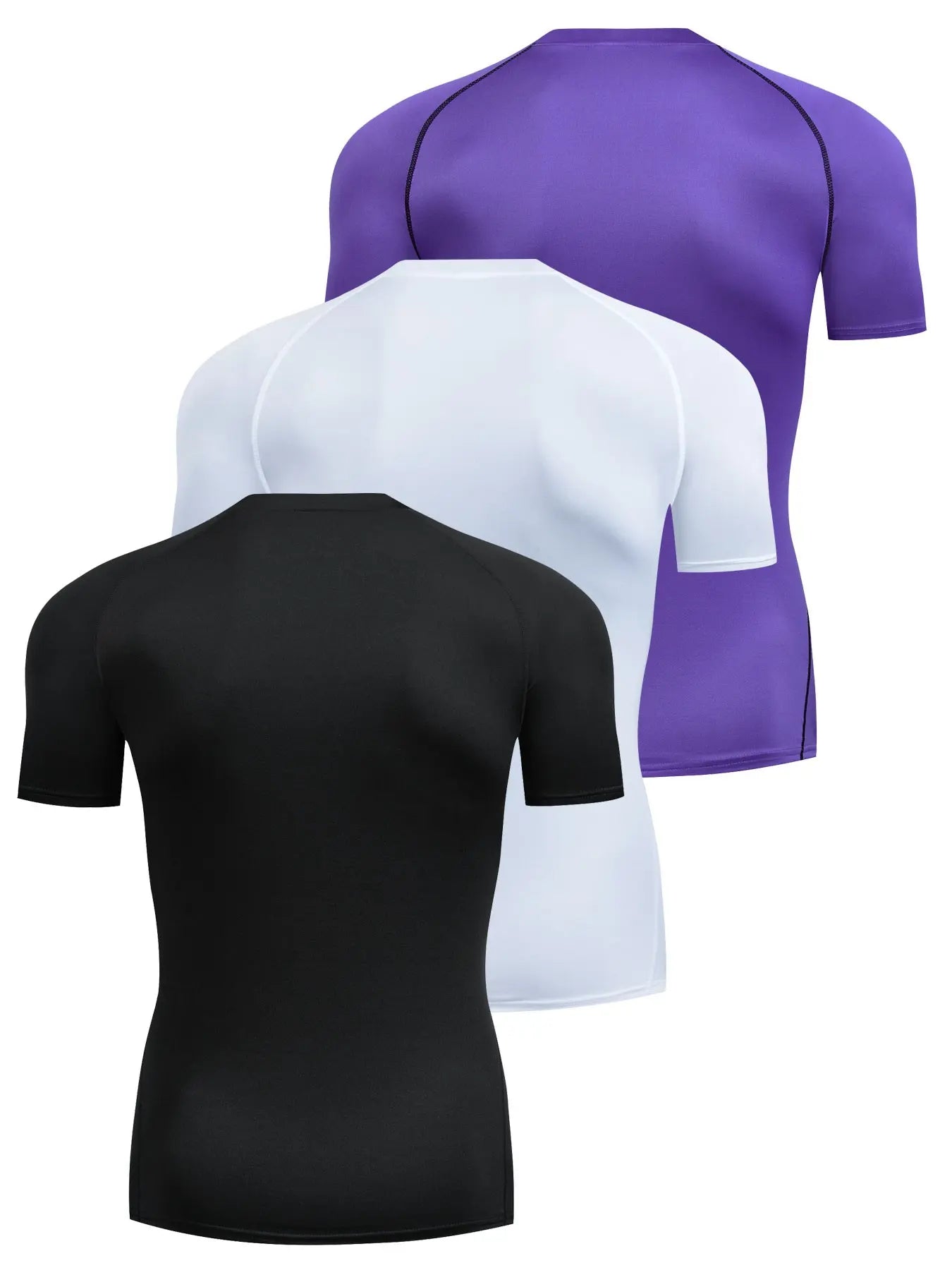 Compression Contrast Binding T-shirt